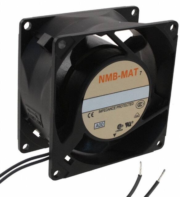 doc007783753 8005951698 3115FS-23W-B30-A00, Fan Tubeaxial 230VAC Square - 80mm L x 80mm H Ball 33.0 CFM (0.924m³/min) 2 Wire Leads Hirschmann — изображение 1