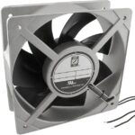 8006008543 OA205AN-22-1WB1856, Fan Tubeaxial 230VAC Square - 205mm L x 205mm H Ball 590.0 CFM (16.52m³/min) 2 Wire Leads Hirschmann