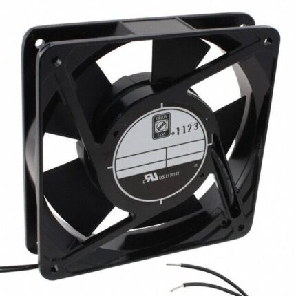 8005881158 OA125AP-11-2WB, Fan Tubeaxial 115VAC Square - 120mm L x 120mm H Ball 60.0 CFM (1.68m³/min) 2 Wire Leads Hirschmann