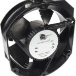 8005856870 19031842A, Fan Tubeaxial 115VAC Rectangular/Rounded - 172mm L x 150mm H Ball 300.0 CFM (8.40m³/min) 2 Terminals Hirschmann