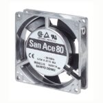 8006147789 109-213, Fan Tubeaxial 115VAC Square - 80mm L x 80mm H Ball 18.7 CFM (0.524m³/min) 2 Wire Leads Hirschmann