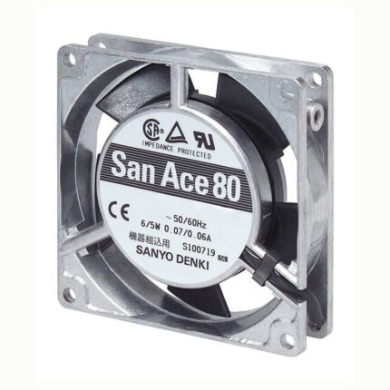 8006147789 109-213, Fan Tubeaxial 115VAC Square - 80mm L x 80mm H Ball 18.7 CFM (0.524m³/min) 2 Wire Leads Hirschmann