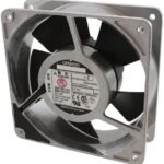 8005871856 R87F-A1A15HP, Fan Tubeaxial 100VAC Square - 120mm L x 120mm H Ball 110.7 CFM (3.10m³/min) 2 Terminals Hirschmann