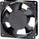 8006119119 FAA1-12038QBKT31-A, Fan Tubeaxial 230VAC Square - 119.5mm L x 119.5mm H Ball 107.0 CFM (3.00m³/min) 2 Terminals Hirschmann