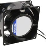8005840242 8830N, Fan Tubeaxial 115VAC Square - 80mm L x 80mm H Sintec 21.2 CFM (0.594m³/min) 2 Wire Leads Hirschmann