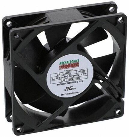 8005865555 LPH92B99-BTHR, FAN AXIAL 92X25.5MM 100-240VAC Hirschmann