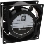 8006078997 OA825AP-22-1TB, Fan Tubeaxial 230VAC Square - 80mm L x 80mm H Ball 25.0 CFM (0.700m³/min) 2 Terminals Hirschmann