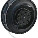 8006076978 RER160-28/06S, Fan Motorized Impellers 115VAC Round - 176mm Dia Ball 161.3 CFM (4.52m³/min) 2 Wire Leads Hirschmann