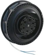 8006076978 RER160-28/06S, Fan Motorized Impellers 115VAC Round - 176mm Dia Ball 161.3 CFM (4.52m³/min) 2 Wire Leads Hirschmann