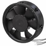 8006141405 AC6200NMU, Fan Tubeaxial 115/230VAC Round - 171.5mm Dia Ball 206.0 CFM (5.77m³/min) 2 Wire Leads Hirschmann