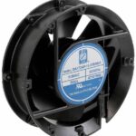 8005846452 OA172AP-11-1TB1855, Fan Tubeaxial 115VAC Round - 172mm Dia Ball 215.0 CFM (6.02m³/min) 2 Terminals Hirschmann