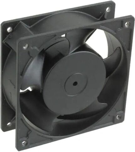 8005737206 19028420A, Fan Tubeaxial 115VAC Square - 120mm L x 120mm H Ball 100.0 CFM (2.80m³/min) 2 Terminals Hirschmann