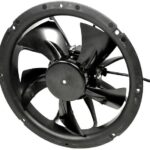 8006620371 OA200EC-11-1WB, Fan Tubeaxial 115VAC Round - 250mm Dia Ball 290.0 ~ 460.0 CFM (8.12 ~ 12.88m³/min) 3 Wire Leads Hirschmann