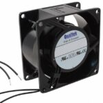 8005779651 FAA1-08038NBMW31, Fan Tubeaxial 115VAC Square - 80mm L x 80mm H Ball 24.0 CFM (0.672m³/min) 2 Wire Leads Hirschmann