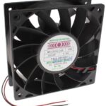 8006188720 MD1238L24B-FSR, Fan Tubeaxial 24VDC Square - 120mm L x 120mm H Ball 137.0 CFM (3.84m³/min) 2 Wire Leads Hirschmann