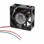 8006103961 F6025E24B-RHR-EM, Fan Tubeaxial 24VDC Square - 60mm L x 60mm H Ball 24.0 CFM (0.672m³/min) 2 Wire Leads Hirschmann