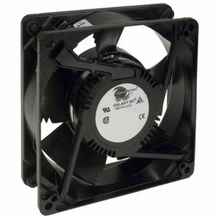 8006098703 19031074A, Fan Tubeaxial 12VDC Square - 127mm L x 127mm H Ball 150.0 CFM (4.20m³/min) 2 Terminals Hirschmann