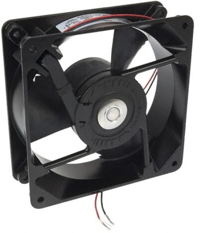 8006071006 19032038A, Fan Tubeaxial 48VDC Square - 119.13mm L x 119.13mm H Ball 110.0 CFM (3.08m³/min) 2 Wire Leads Hirschmann