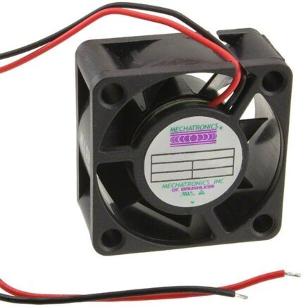 8005960734 G4020M12B-RSR, Fan Tubeaxial 12VDC Square - 40mm L x 40mm H Ball 9.0 CFM (0.252m³/min) 2 Wire Leads Hirschmann