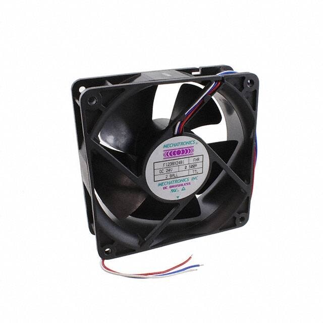 doc007785382 8006120571 F1238X24B1-FHR-TTL, Fan Tubeaxial 24VDC Square - 119mm L x 119mm H Ball 130.0 CFM (3.64m³/min) 3 Wire Leads Hirschmann — изображение 1