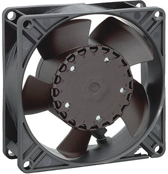 doc007785513 8005990547 3312NL, Fan Tubeaxial 12VDC Square - 92mm L x 92mm H Ball 33.0 CFM (0.924m³/min) 2 Wire Leads Hirschmann — изображение 1