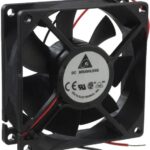 8005739987 AFB0805H, Fan Tubeaxial 5VDC Square - 80mm L x 80mm H Ball 35.3 CFM (0.988m³/min) 2 Wire Leads Hirschmann