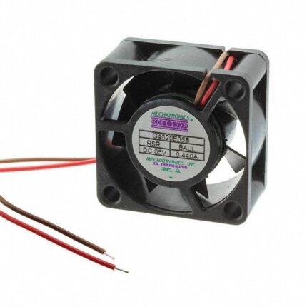 8006020478 G4020E05B-RSR, Fan Tubeaxial 5VDC Square - 40mm L x 40mm H Ball 11.7 CFM (0.328m³/min) 2 Wire Leads Hirschmann