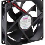 8006881410 G9225X12B2-FSR, Fan Tubeaxial 12VDC Square - 92mm L x 92mm H Ball 66.0 CFM (1.85m³/min) 3 Wire Leads Hirschmann