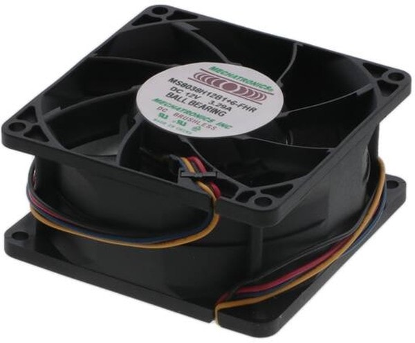 doc007785775 8005919065 MS8038H12B1+6-FHR, FAN AXIAL 80X38MM 12VDC WIRE Hirschmann — изображение 1
