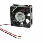 8005945457 F6025X24B3-RHR, Fan Tubeaxial 24VDC Square - 60mm L x 60mm H Ball 28.0 CFM (0.784m³/min) 2 Wire Leads Hirschmann