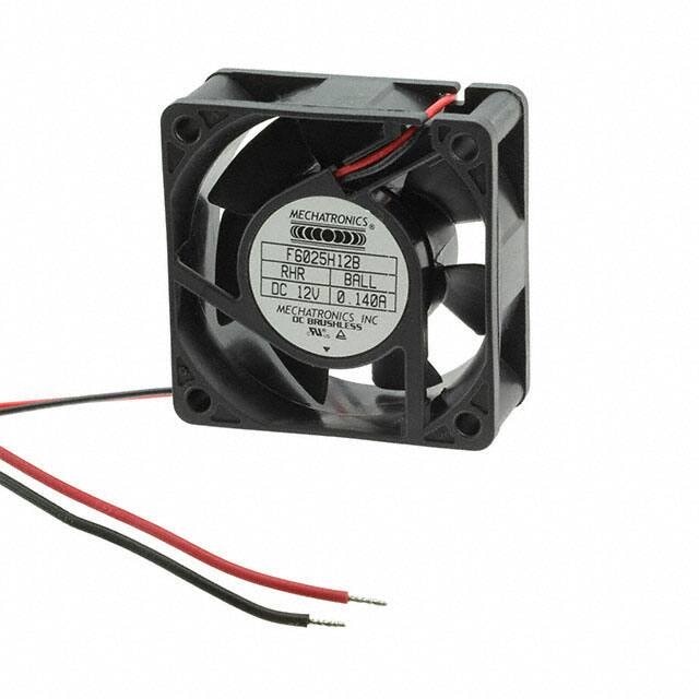 doc007785787 8005945457 F6025X24B3-RHR, Fan Tubeaxial 24VDC Square - 60mm L x 60mm H Ball 28.0 CFM (0.784m³/min) 2 Wire Leads Hirschmann — изображение 1