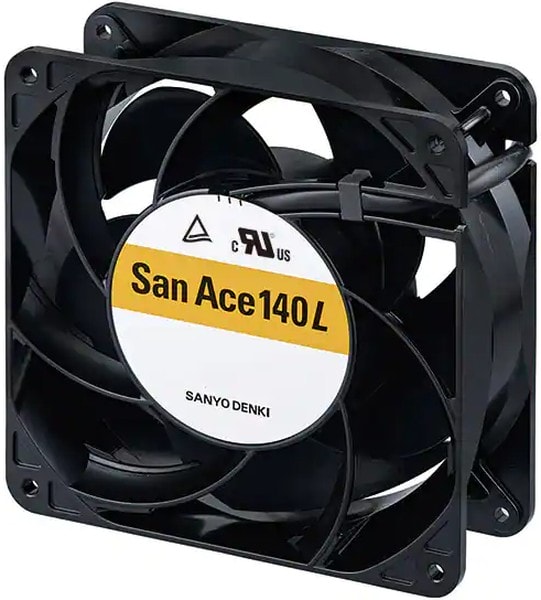 doc007785898 8006142290 9LG1412M1D001, FAN AXIAL 140X38MM 12VDC WIRE Hirschmann — изображение 1
