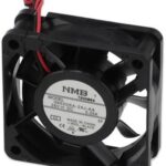 8006030605 06020SA-24J-AA-00, Fan Tubeaxial 24VDC Square - 60mm L x 60mm H Ball 2 Wire Leads Hirschmann