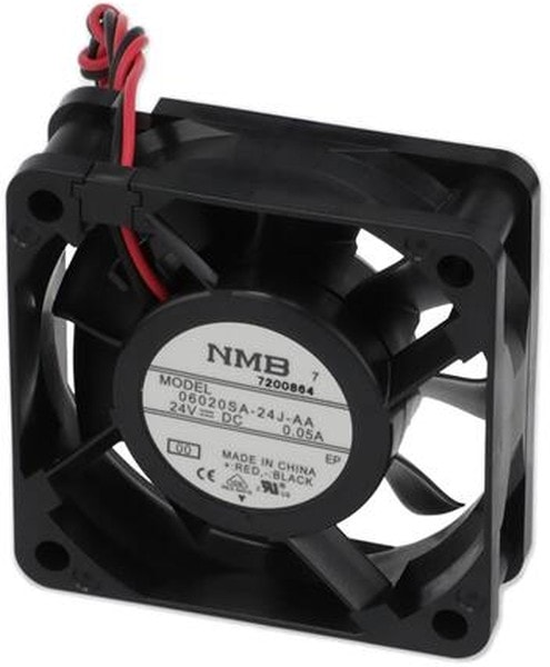 doc007785966 8006030605 06020SA-24J-AA-00, Fan Tubeaxial 24VDC Square - 60mm L x 60mm H Ball 2 Wire Leads Hirschmann — изображение 1