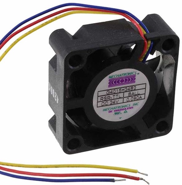 doc007785970 8006908666 G4015H24B2-RSR-TTL, Fan Tubeaxial 24VDC Square - 40mm L x 40mm H Ball 8.0 CFM (0.224m³/min) 3 Wire Leads Hirschmann — изображение 1