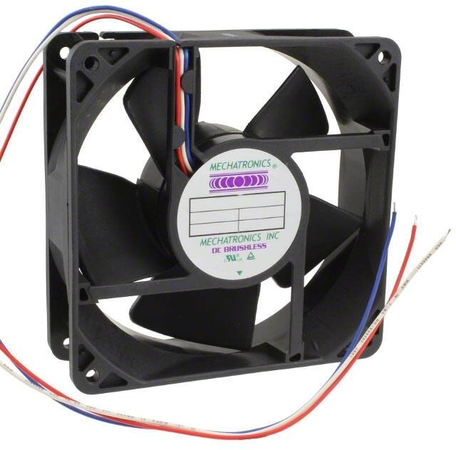 doc007786034 8005853338 G1238L12B1-FSR-TTL, Fan Tubeaxial 12VDC Square - 120mm L x 120mm H Ball 107.0 CFM (3.00m³/min) 3 Wire Leads Hirschmann — изображение 1