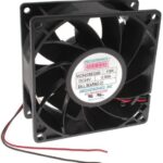 8006851846 MD9238E24B-FSR-CC-L10, Fan Tubeaxial 24VDC Square - 92mm L x 92mm H Ball 110.6 CFM (3.10m³/min) 2 Wire Leads Hirschmann