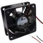 8006840295 OD6025-60LB, Fan Tubeaxial 60VDC Square - 60mm L x 60mm H Ball 26.0 CFM (0.728m³/min) 2 Wire Leads Hirschmann