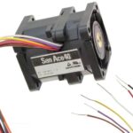 8006078940 9CRA0412P4J03, Fan Tubeaxial (Dual) 12VDC Square - 40mm L x 40mm H Ball 30.0 CFM (0.840m³/min) 4 Wire Leads per Fan Hirschmann