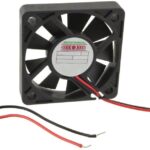 8006079247 M5010E05C-RSR, Fan Tubeaxial 5VDC Square - 50mm L x 50mm H 1 Ball/1 Sleeve 9.9 CFM (0.277m³/min) 2 Wire Leads Hirschmann