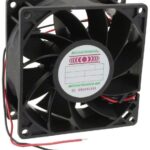 8005807729 MD9238H48B-FSR, Fan Tubeaxial 48VDC Square - 92mm L x 92mm H Ball 100.7 CFM (2.82m³/min) 2 Wire Leads Hirschmann