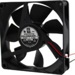 8005801205 OD8020-24HB, Fan Tubeaxial 24VDC Square - 80mm L x 80mm H Ball 2 Wire Leads Hirschmann