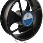 8007249340 OD254AP-12HB, DC Fans DC Fan, 254x89mm Round, 12VDC, 830CFM, 5.4A, 60dBA, 2400RPM, Dual Ball, Leads Hirschmann
