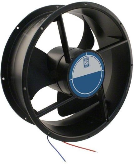 8007249340 OD254AP-12HB, DC Fans DC Fan, 254x89mm Round, 12VDC, 830CFM, 5.4A, 60dBA, 2400RPM, Dual Ball, Leads Hirschmann