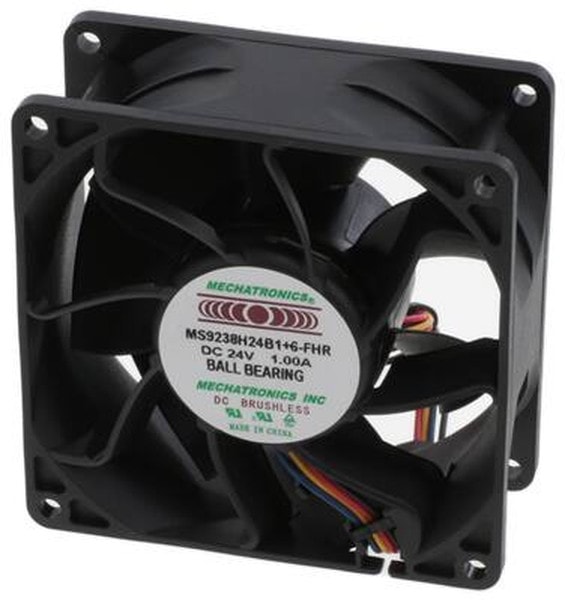 doc007786438 8006035272 MS9238H24B1+6-FHR, Fan Tubeaxial 24VDC Square - 92mm L x 92mm H Ball 166.7 CFM (4.67m³/min) 4 Wire Leads Hirschmann — изображение 1