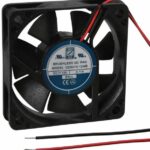 8005184071 OD6015-12MB, DC Fans DC Axial Fan, 60x60x15mm, 12VDC, 17.1CFM, 1.9W, 30.6dBA, 0.15"H2O, 2x Wire Hirschmann