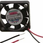 8006000154 MA2506L12C-RSR, Fan Tubeaxial 12VDC Square - 25mm L x 25mm H 1 Ball/1 Sleeve 1.2 CFM (0.034m³/min) 2 Wire Leads Hirschmann