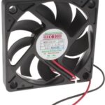 8006841048 MB6010X12B-RSR, Fan Tubeaxial 12VDC Square - 60mm L x 60mm H Ball 18.7 CFM (0.524m³/min) 2 Wire Leads Hirschmann