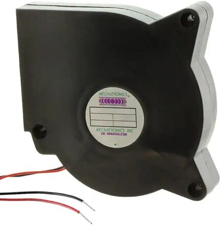 8005791437 B1232H12B-BSR-E-CC-IM4, Fan Blower 12VDC Square/Rounded - 120mm L x 120mm H Ball 28.0 CFM (0.784m³/min) 2 Wire Leads Hirschmann