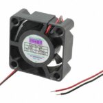 8005918579 G4015H12B-RSR, Fan Tubeaxial 12VDC Square - 40mm L x 40mm H Ball 8.0 CFM (0.224m³/min) 2 Wire Leads Hirschmann